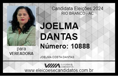 Candidato JOELMA DANTAS 2024 - RIO BRANCO - Eleições