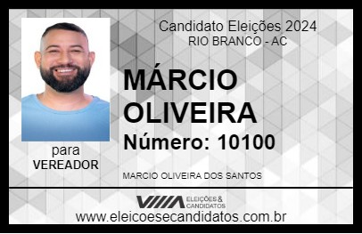 Candidato MÁRCIO OLIVEIRA 2024 - RIO BRANCO - Eleições