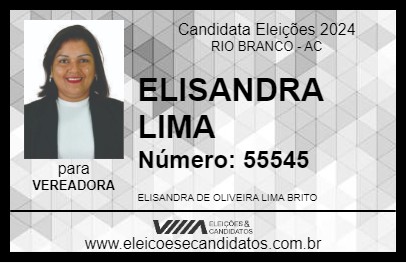 Candidato ELISANDRA LIMA 2024 - RIO BRANCO - Eleições