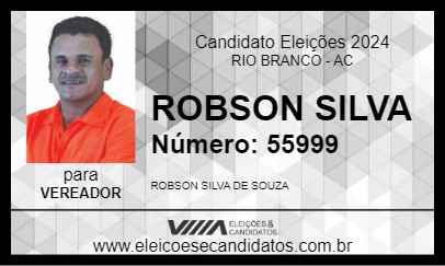 Candidato ROBSON SILVA 2024 - RIO BRANCO - Eleições