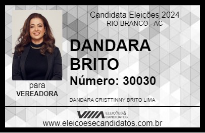 Candidato DANDARA BRITO 2024 - RIO BRANCO - Eleições