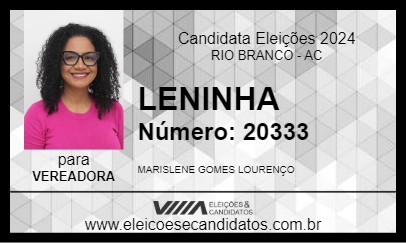 Candidato LENINHA 2024 - RIO BRANCO - Eleições