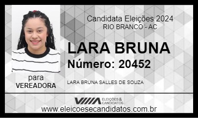 Candidato LARA BRUNA 2024 - RIO BRANCO - Eleições