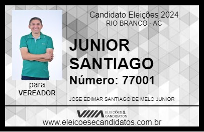 Candidato JUNIOR SANTIAGO 2024 - RIO BRANCO - Eleições