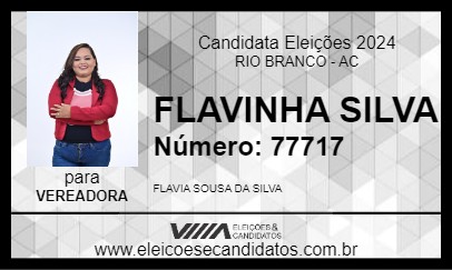 Candidato FLAVINHA SILVA 2024 - RIO BRANCO - Eleições