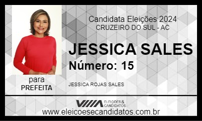 Candidato JESSICA SALES 2024 - CRUZEIRO DO SUL - Eleições