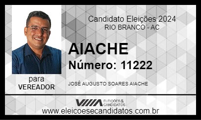 Candidato AIACHE 2024 - RIO BRANCO - Eleições