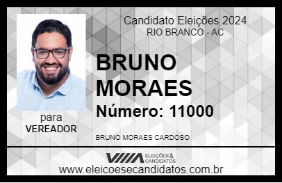 Candidato BRUNO MORAES 2024 - RIO BRANCO - Eleições