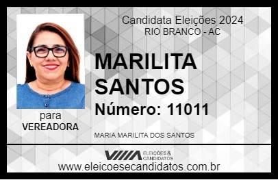 Candidato MARILITA SANTOS 2024 - RIO BRANCO - Eleições