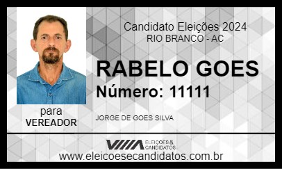 Candidato RABELO GOES 2024 - RIO BRANCO - Eleições