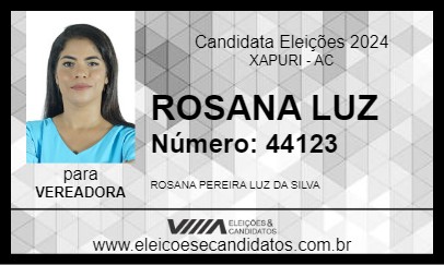 Candidato ROSANA LUZ 2024 - XAPURI - Eleições