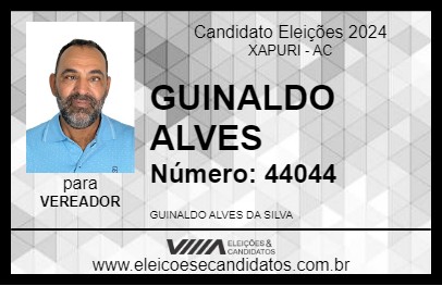 Candidato GUINALDO ALVES 2024 - XAPURI - Eleições