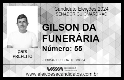 Candidato GILSON DA FUNERÁRIA 2024 - SENADOR GUIOMARD - Eleições