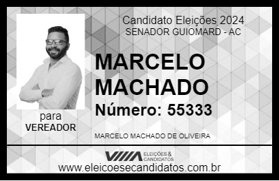 Candidato MARCELO MACHADO 2024 - SENADOR GUIOMARD - Eleições