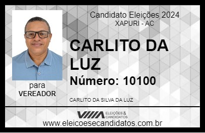 Candidato CARLITO DA LUZ 2024 - XAPURI - Eleições