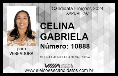 Candidato CELINA GABRIELA 2024 - XAPURI - Eleições