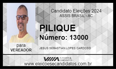 Candidato PILIQUE 2024 - ASSIS BRASIL - Eleições