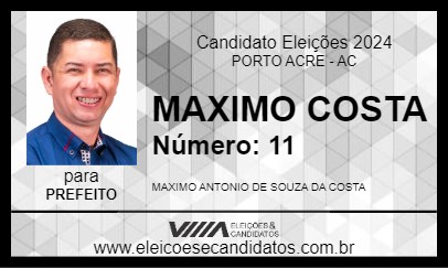 Candidato MAXIMO 2024 - PORTO ACRE - Eleições