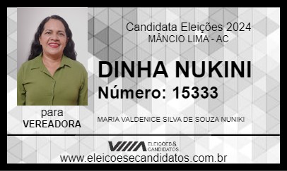 Candidato DINHA NUKINI 2024 - MÂNCIO LIMA - Eleições