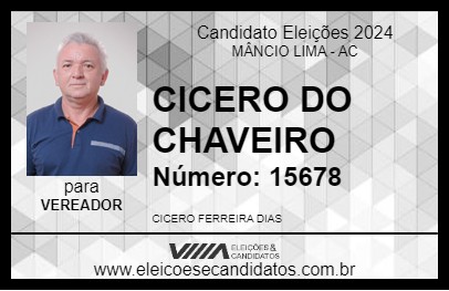 Candidato CICERO DO CHAVEIRO 2024 - MÂNCIO LIMA - Eleições