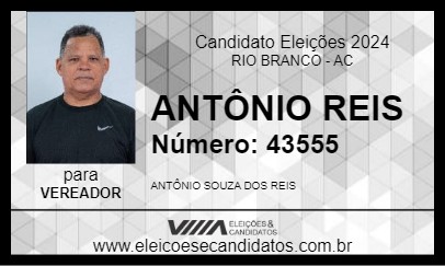 Candidato ANTÔNIO REIS 2024 - RIO BRANCO - Eleições