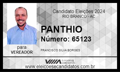 Candidato PANTHIO 2024 - RIO BRANCO - Eleições