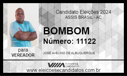 Candidato BOMBOM 2024 - ASSIS BRASIL - Eleições