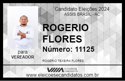 Candidato ROGERIO FLORES 2024 - ASSIS BRASIL - Eleições