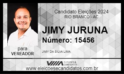 Candidato JIMY JURUNA 2024 - RIO BRANCO - Eleições