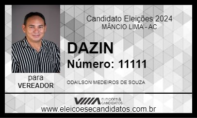 Candidato DAZIN 2024 - MÂNCIO LIMA - Eleições