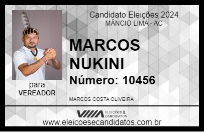 Candidato MARCOS NUKINI 2024 - MÂNCIO LIMA - Eleições