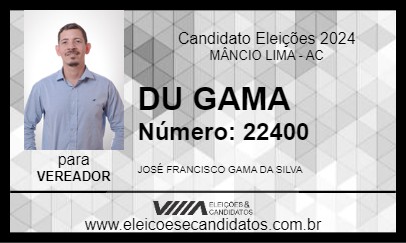 Candidato DU GAMA 2024 - MÂNCIO LIMA - Eleições