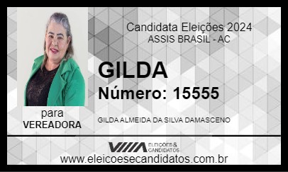 Candidato GILDA 2024 - ASSIS BRASIL - Eleições