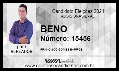 Candidato BENO 2024 - ASSIS BRASIL - Eleições