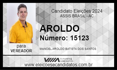 Candidato AROLDO 2024 - ASSIS BRASIL - Eleições