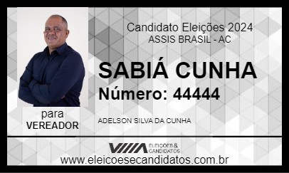 Candidato SABIÁ CUNHA 2024 - ASSIS BRASIL - Eleições