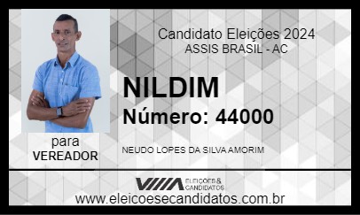 Candidato NILDIM 2024 - ASSIS BRASIL - Eleições