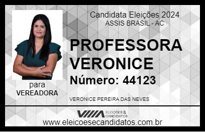 Candidato PROFESSORA VERONICE 2024 - ASSIS BRASIL - Eleições