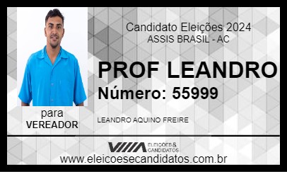 Candidato PROF LEANDRO 2024 - ASSIS BRASIL - Eleições