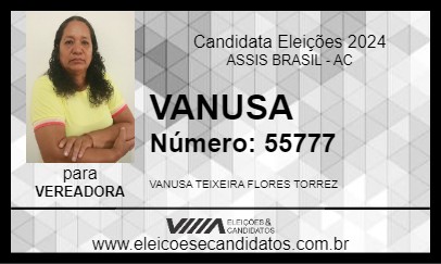 Candidato VANUSA 2024 - ASSIS BRASIL - Eleições