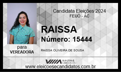 Candidato RAISSA 2024 - FEIJÓ - Eleições