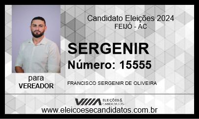 Candidato SERGENIR 2024 - FEIJÓ - Eleições