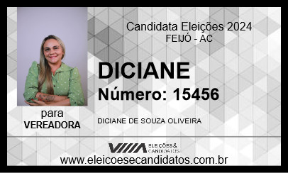 Candidato DICIANE 2024 - FEIJÓ - Eleições