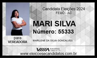 Candidato MARI SILVA 2024 - FEIJÓ - Eleições