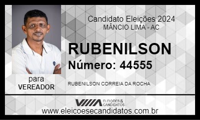 Candidato RUBENILSON 2024 - MÂNCIO LIMA - Eleições