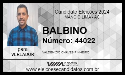 Candidato BALBINO 2024 - MÂNCIO LIMA - Eleições