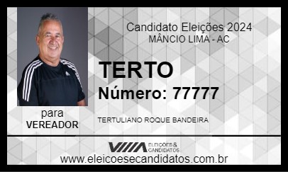 Candidato TERTO 2024 - MÂNCIO LIMA - Eleições