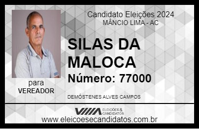 Candidato SILAS DA MALOCA 2024 - MÂNCIO LIMA - Eleições