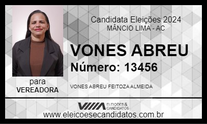 Candidato VONES ABREU 2024 - MÂNCIO LIMA - Eleições