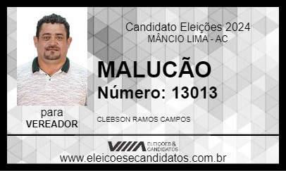 Candidato MALUCÃO 2024 - MÂNCIO LIMA - Eleições